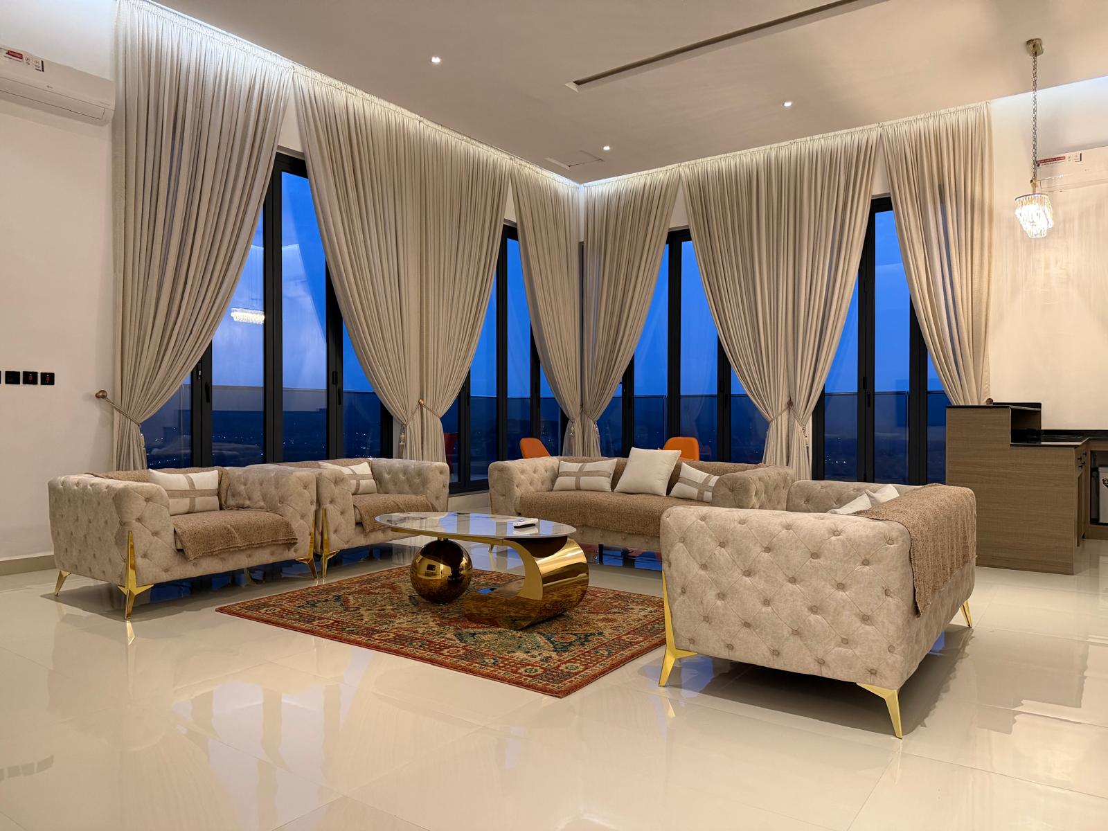 The rooftop lounge